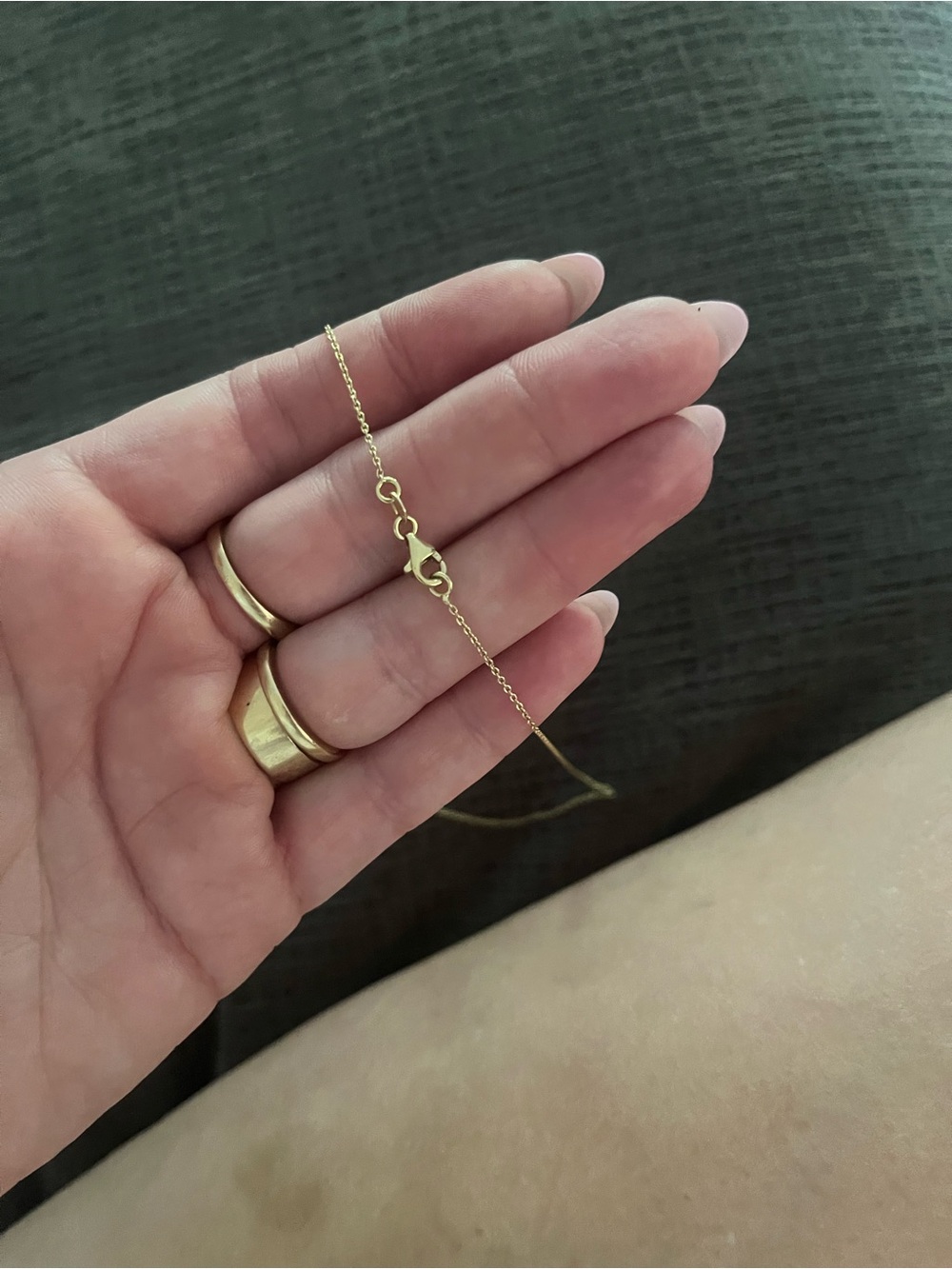 14k yellow gold celestial diamond necklace - Picture 4 of 5